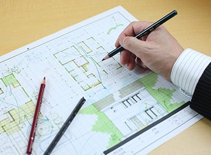 作成した住宅設計プランを修正