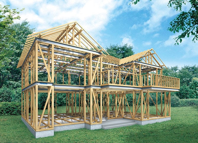 一戸建て住宅の骨格